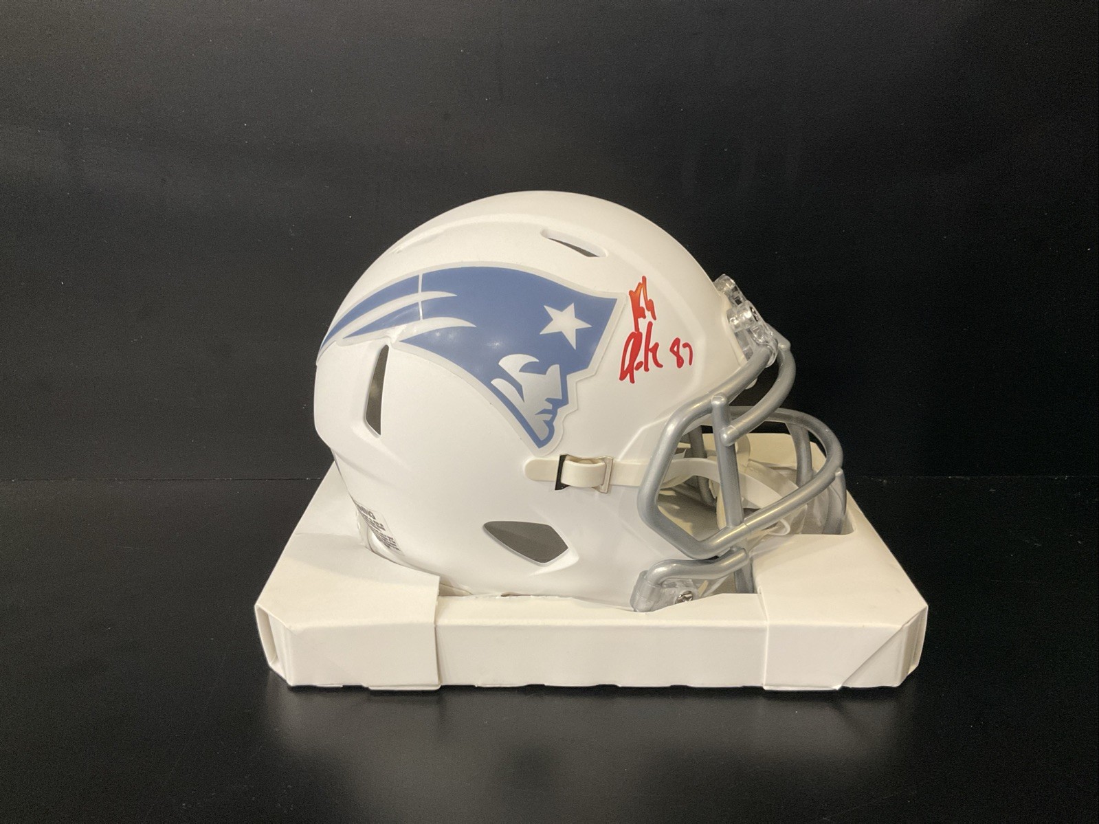 Rob Gronkowski Autographed Signed New England Patriots Alt Mini Helmet Beckett 