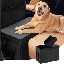 Car Seat Extender for Large Dogs up to 120 LBS, Back Seat With Storage Organize