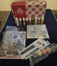 Plaid Kit,Painting Extravaganza, Donna Dewberry#9B008, Box Set Video, Paints NOS