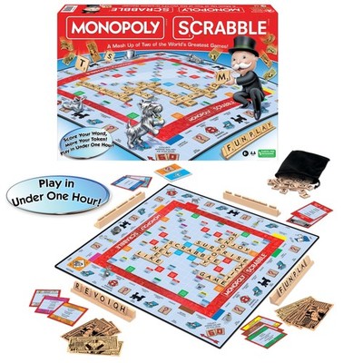 Monopoly Scrabble Game Play In Under One Hour Score Your Scrabble Word - Move