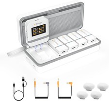 COMICA Vimo Q 4-Channel 2.4GHz Wireless Lavalier Microphone System Charging Case