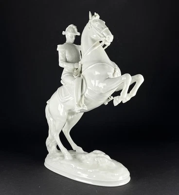 Augarten Wien Courbette 1595 Lipizzaner Reiter Porzellan Albin Döbrich - Bild 1 von 4