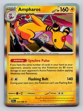 Ampharos 029/086 Rare Chaos Rising Pokemon Holo Near Mint