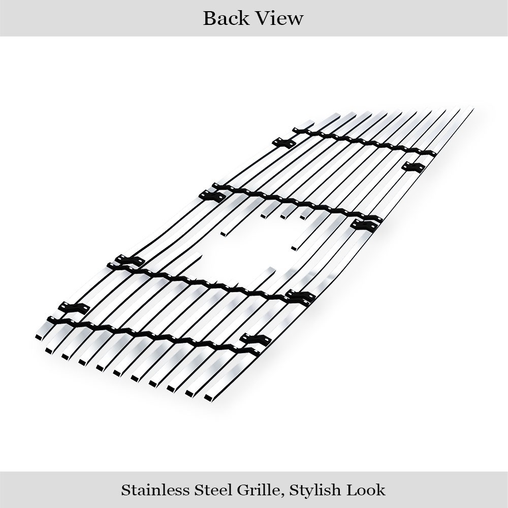 For 2013-2017 Chevy Traverse Logo Show Main Stainless Silver Billet Grill Insert