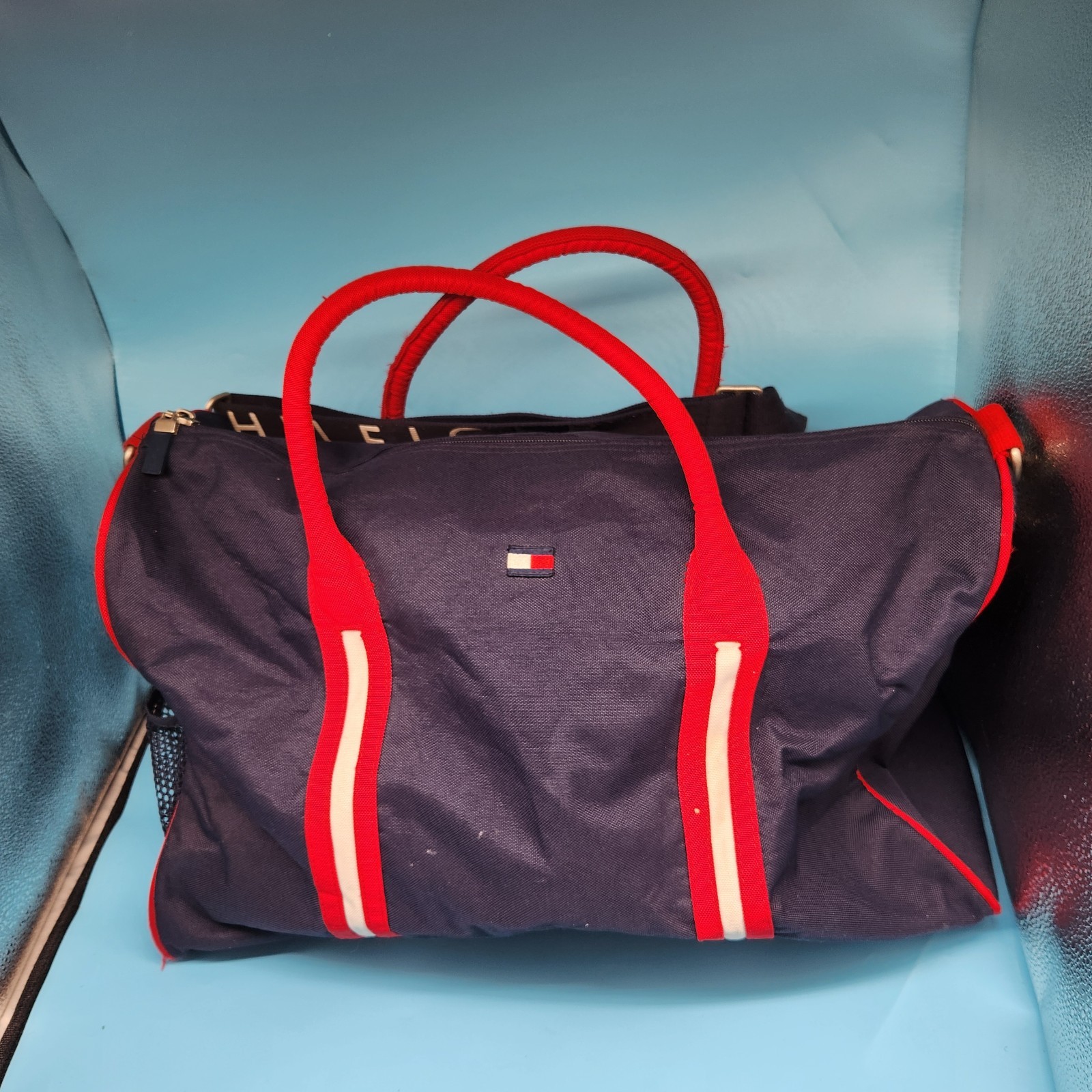 Vintage Y2K Tommy Hilfiger Travel Duffle Night/Day Bag Gym Overnight