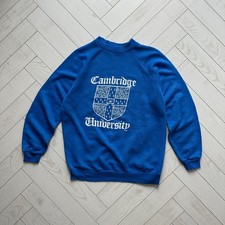 Vintage 80s rare Cambridge University Made in UK sweatshirt England rare 1980s