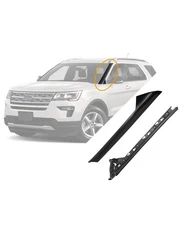 Windshield Trim Molding A-Pillar Set, Compatible with 2011-2019 Ford Explorer...