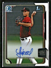 2015 Bowman Chrome AUTO Prospect Diamondbacks #BCAP-YL Yoan Lopez | Cuba