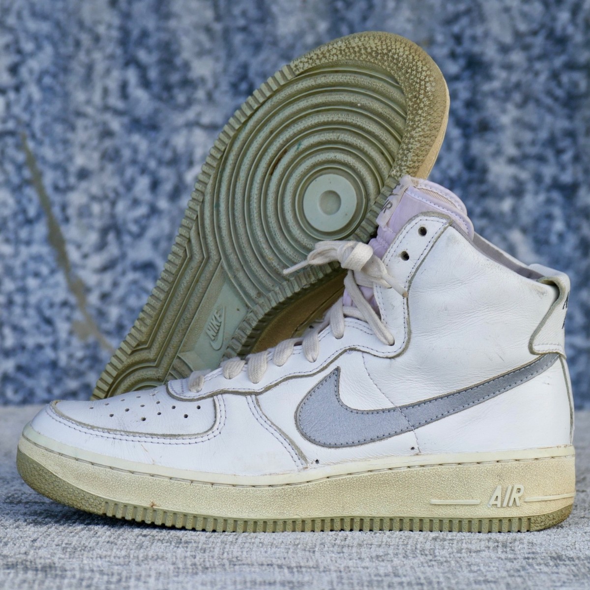 1983 Vintage Nike Air Force 1 Sz 8 white/grey original og 1980s