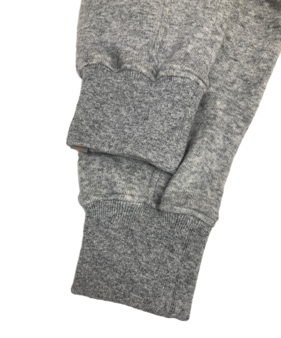 LOOPWHEELER Wool Varsity Jacket Orange Grey Size:… - image 4