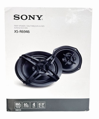 #ad Sony 4 Way 6X9quot; Speakers XS R6946 860W Max Per Pair 60W RMS Super Tweeter $49.99