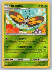 Beautifly #26/214 Reverse Holo Lost Thunder (313) Pokemon Card - LP
