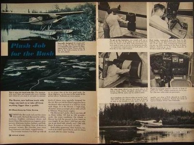 de Haviland BEAVER Bush Plane 1949 Vintage article