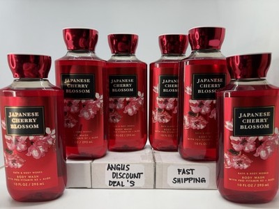 Bath & Body Works 6PCS JAPANESE CHERRY BLOSSOM BODY WASH + Pro B5+ ALOE, 10oz