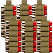 6PCS Tactical Shotgun 6 Round Hook & Loop Shotgun Shell Holder for 12/20 Gauge