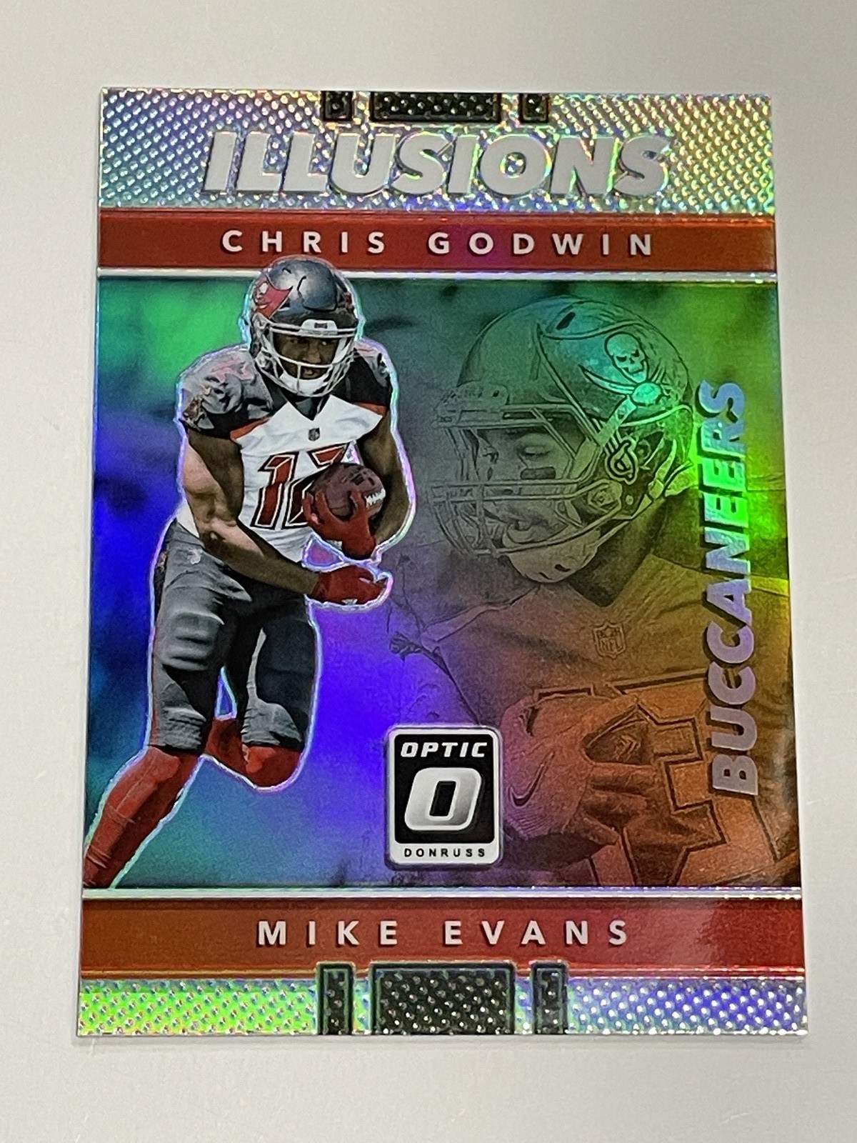 2017 Donruss Optic Football Illusions - Mike Evans & Chris Godwin - Buccaneers