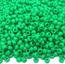 1000Pcs Pony Beads Bracelet 9Mm Green Plastic Barrel Pony Beads for Necklace,Hai