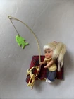 Vintage Liddle Kiddles Kampy Doll Outfit Sleeping Bag Fish & Pole Mattel 1960s