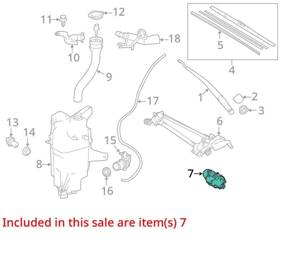 2016 Toyota RAV4 WIPER MOTOR ARMS 85110-42190 Foto 3 de 4