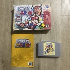 Paper Mario (Nintendo 64 N64) Complete in Box CIB Authentic