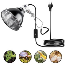 200W Reptilien Terrarium Dome E27 Keramik W&auml;rmelampen Lampenfassung mit Haken DE