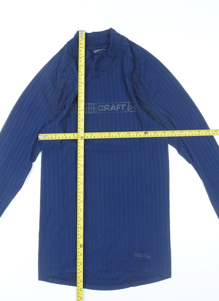 Craft Men’s Blue Long Sleeve Athletic Pullover T-Shirt S - Image 2 of 4