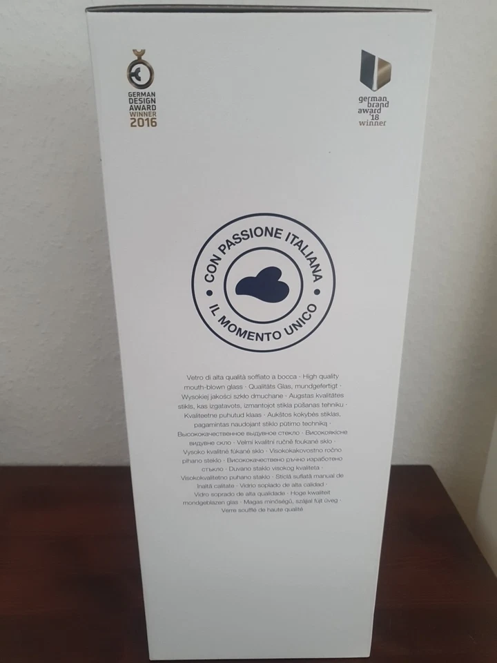 Leonardo Vase Papageno 45 cm Türkis - Glasvase mundgeblasen Unikat Dekovase - Bild 3 von 4