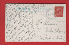 Hickleton Doncaster Yorkshire - Scarce Rubber postmark 1920 - Bovey Tracey
