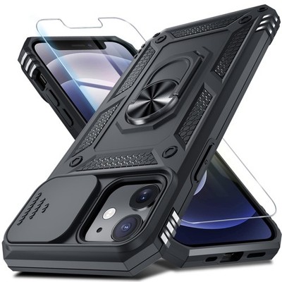 Janmitta Case for iPhone 12 & 12 Pro Phone Cover 12/12 Pro, Black