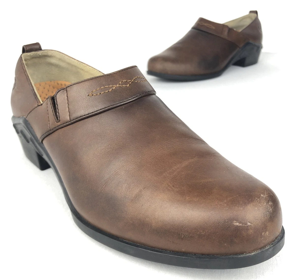Ariat Leather Upper Brown Comfort Shoes for Women for sale 