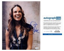Hilary Swank Signed Autographed 11x14 Photo Laughing Portrait Smiling ACOA