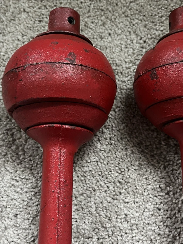 Mancuernas GOGO de hierro fundido Weider de colección pesas 15 libras Foto 3 de 4