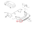 Modanatura HeckstoßStange Links Originale Fiat 51700237 OE