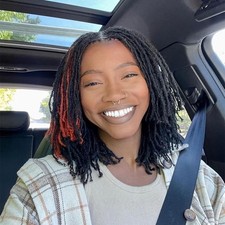 Luckroce Human Hair Loc Extensions 8 Inches Dreadlock Extensions 0.4cm Loc