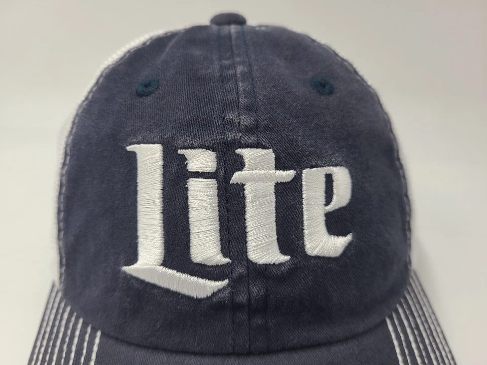 Brad Keselowski #2 Miller Lite Team Penske Mesh Adjustable Hat Cap NASCAR Blue - Image 4 of 4