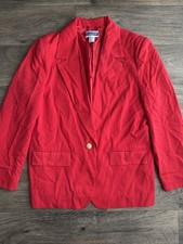 Vintage Pendleton Women's Blazer Size 12 Classic Red Jacket