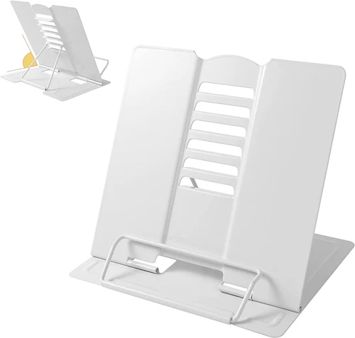 Metal Book Stand Adjustable Book Holder for Reading - Picture 1 of 5