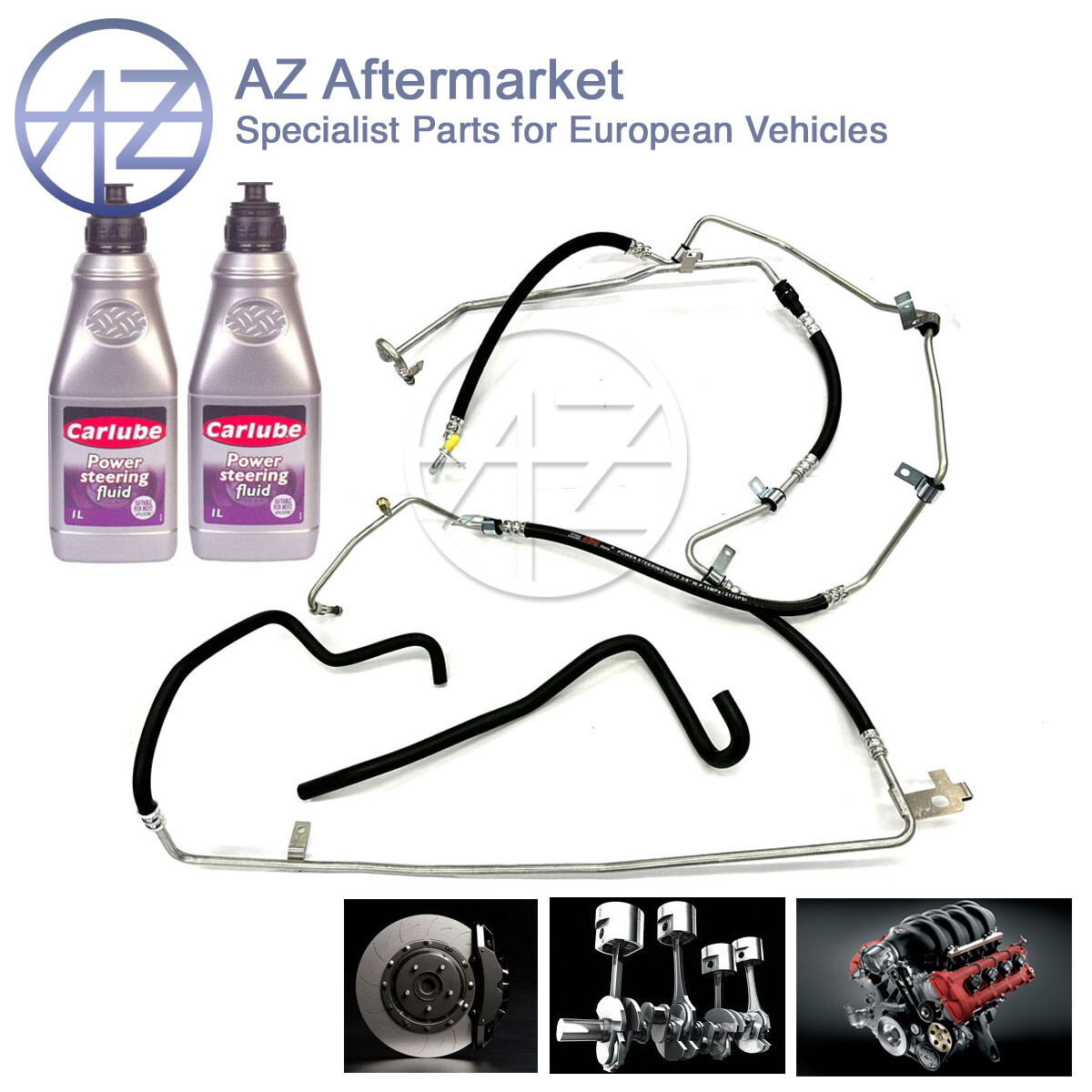 Fits Vauxhall Vivaro Renault Trafic AZ Set of 3 Power Steering Pipes