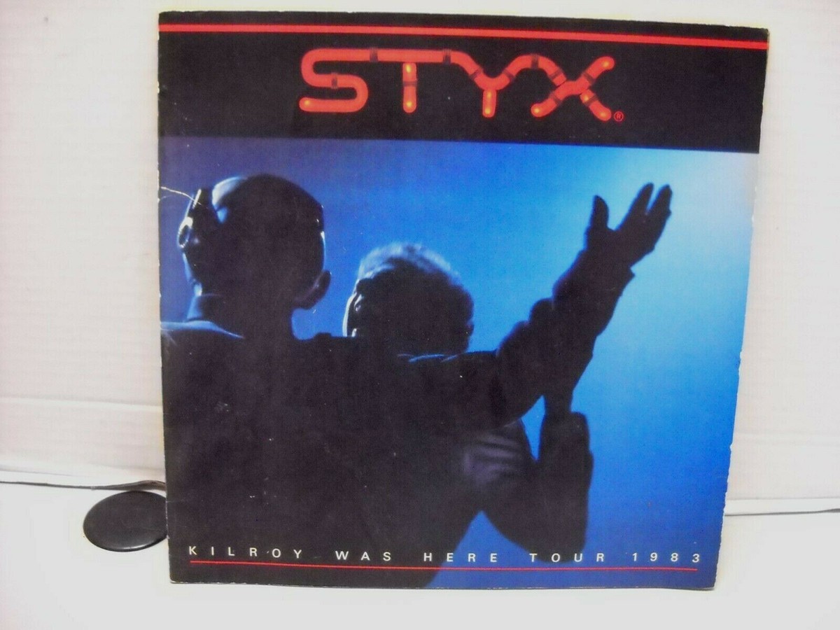 STYX レコード3枚とパンフレット STYX Kilroy Was Here Tour 1983 Concert Program Book Tommy Shaw