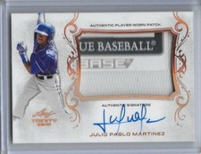 2018 Leaf Trinity JULIO PABLO MARTINEZ Tag Patch Bronze Spectrum Auto RC Rangers