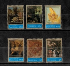 Dominica 1997 - Christmas Art - Set of 6 Stamps - Scott #2012-17 - MNH