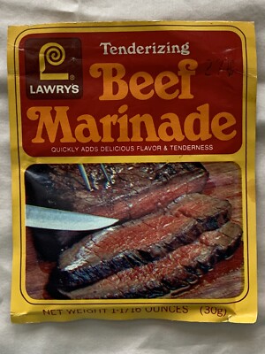 Vintage Sauce Mix Packet Lawry's Tenderizing Beef Marinade With