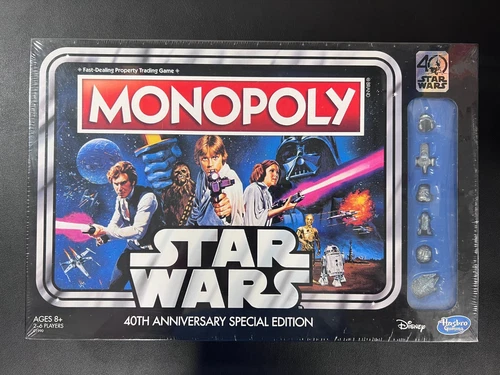 Habsro Monopoly Star Wars 40th Anniversary Special Edition SEALED