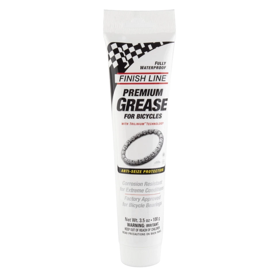 FINISH LINE PREMIUM BIKE GREASE BICYCLE W/TRILINIUM 3.5oz (100g) TUBE ROAD/MTB