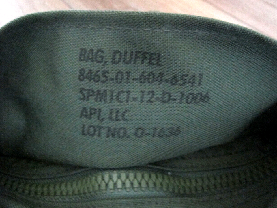 USGI Improved Duffle Bag Enhanced Nylon OD Green Sea Military Surplus
