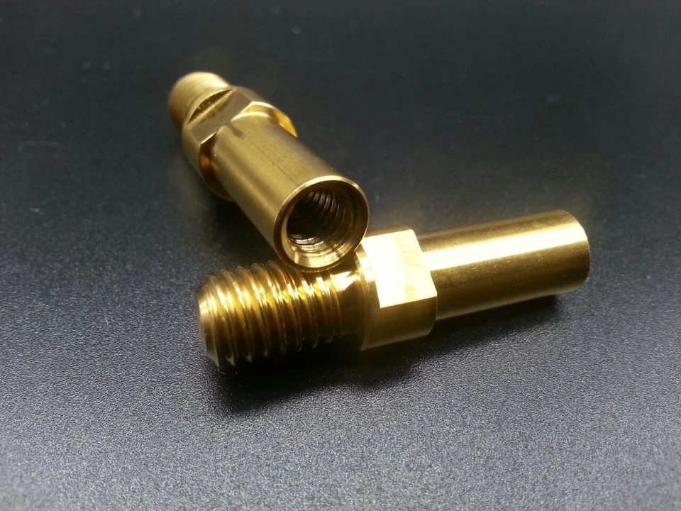 Poste de freno dorado Ti titanio 2 piezas V-Brake Bosses M8x1,25 mm V pernos de asiento de freno Foto 2 de 2