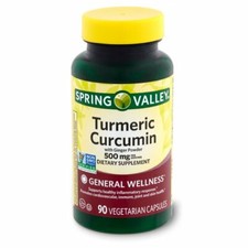 Spring Valley Turmeric Curcumin with Ginger Powder Dietary Supplement- 500 mg- 9
