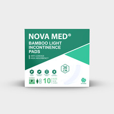 Novamed Bamboo Light Incontinence Pads – Ultra Soft, Breathable, Discreet