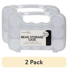 2 pack 12-Compartment Organizer Box Storage for Crafters Artists