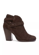 NEW 495 Rag Bone Harrow Espresso Suede Ankle Boots EU 37/US 7/UK 5.5